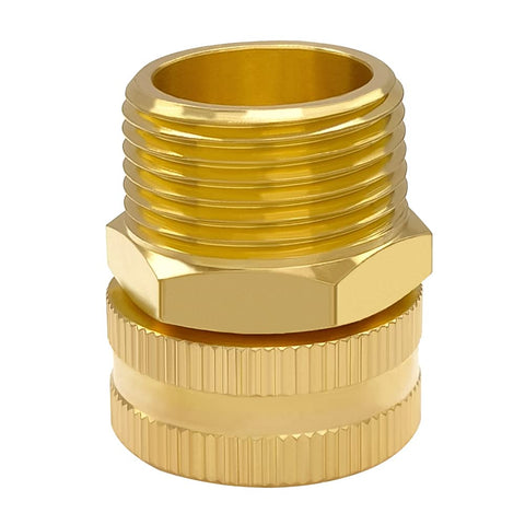 Hooshing durable brass construction stands up to outdoor weather.