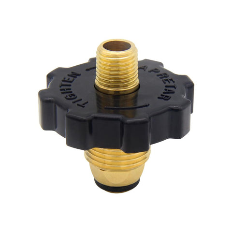 Hooshing easy-install propane fitting designed for quick setup