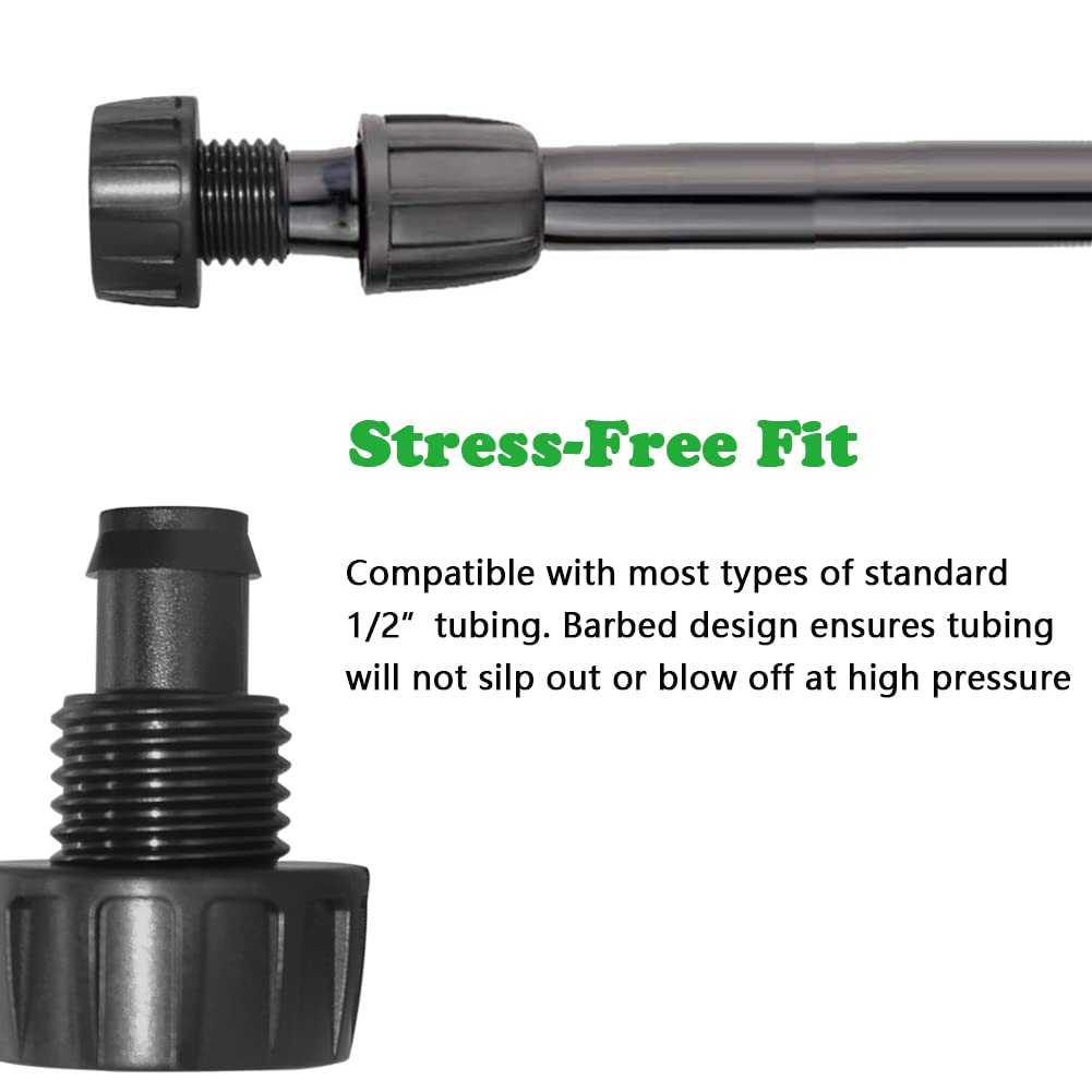 Hooshing easy twist connect lets you attach drip tubing quickly and securely.