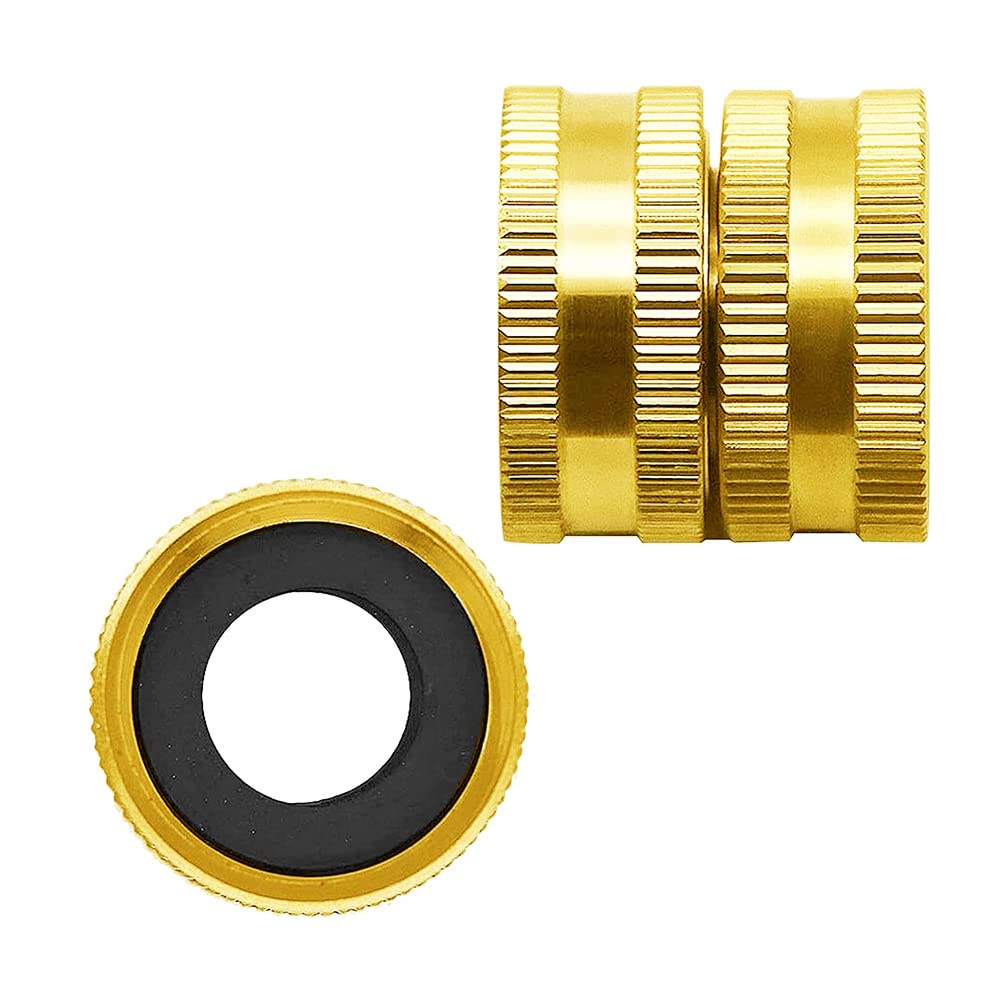 Hooshing garden hose connector 3-4in demonstrates universal fit.