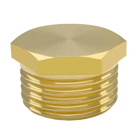 Hooshing 4-pack brass end cap blocks garden hose flow and dust