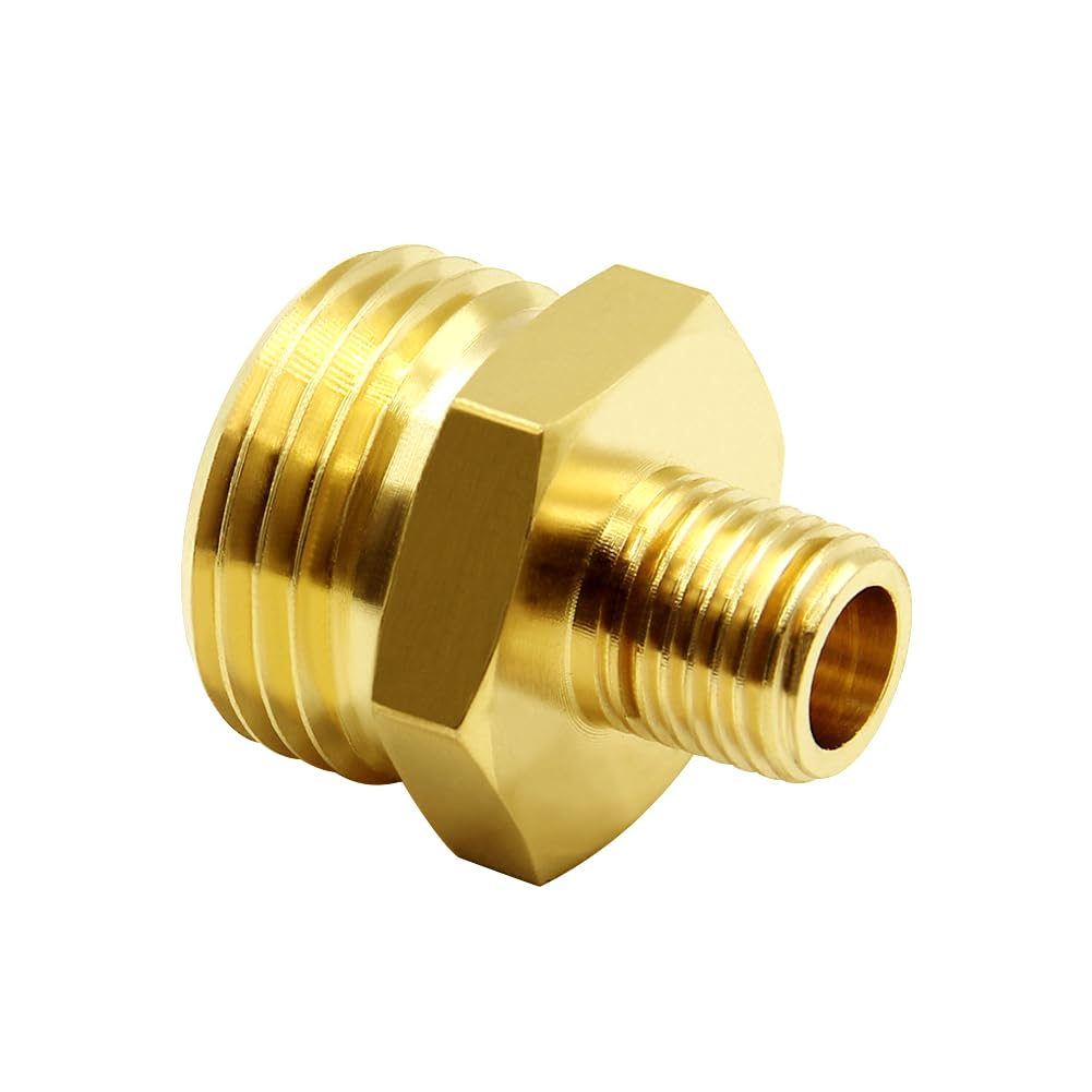 Hooshing 3-4 inch GHT male thread fits standard hoses securely.