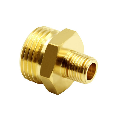Hooshing 3-4 inch GHT male thread fits standard hoses securely.