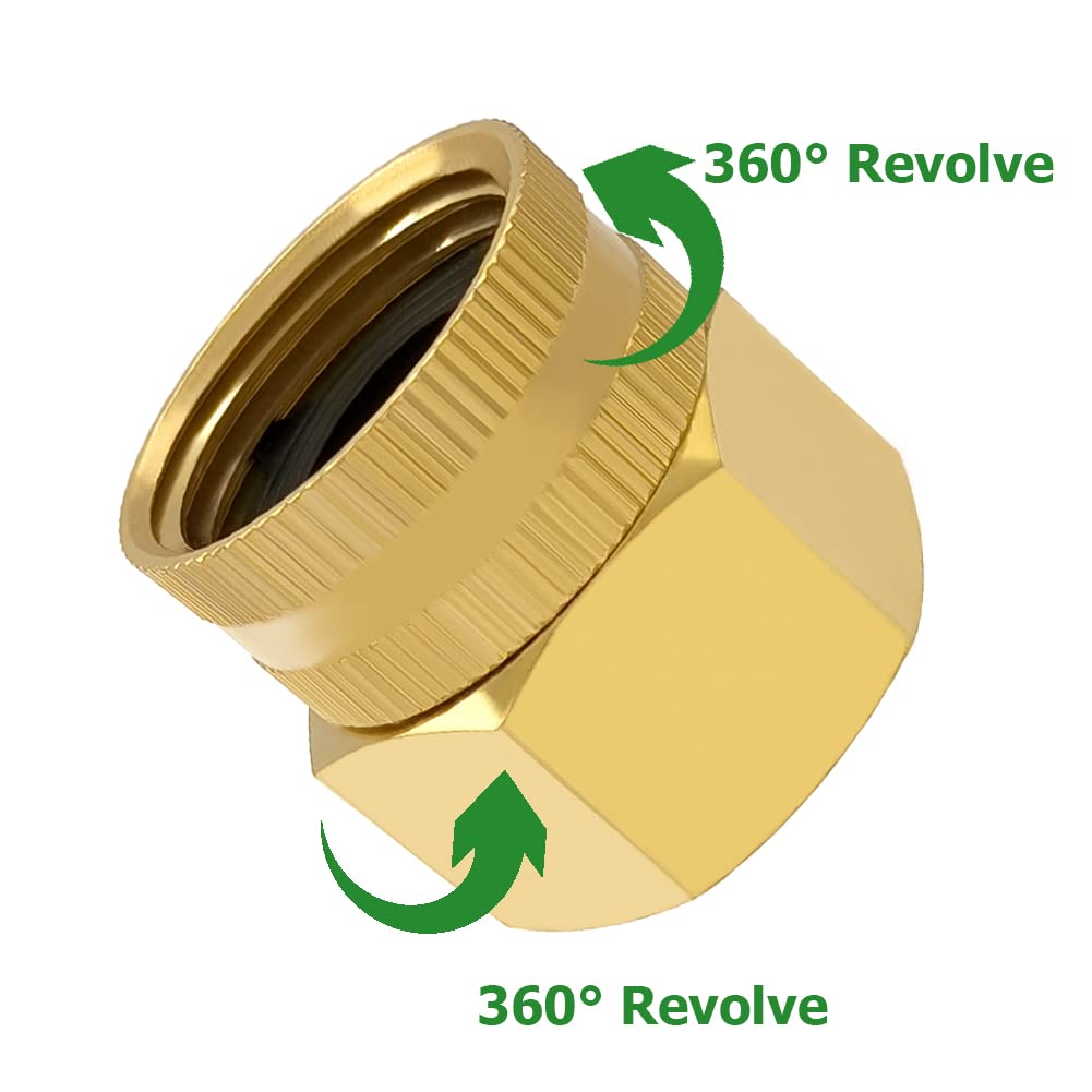 Hooshing GHT to NPT adapter ensures snug fit without twisting.