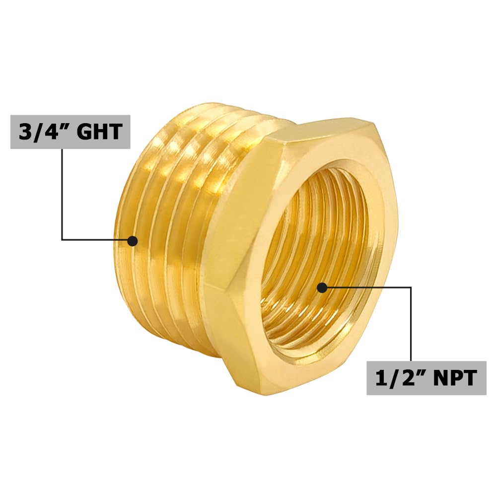 Hooshing hex bushing thread detail enables tight, reliable fit.