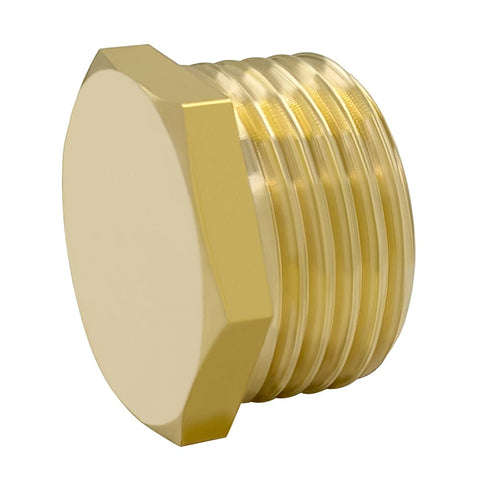 Hooshing brass end cap used with hose fittings for water control