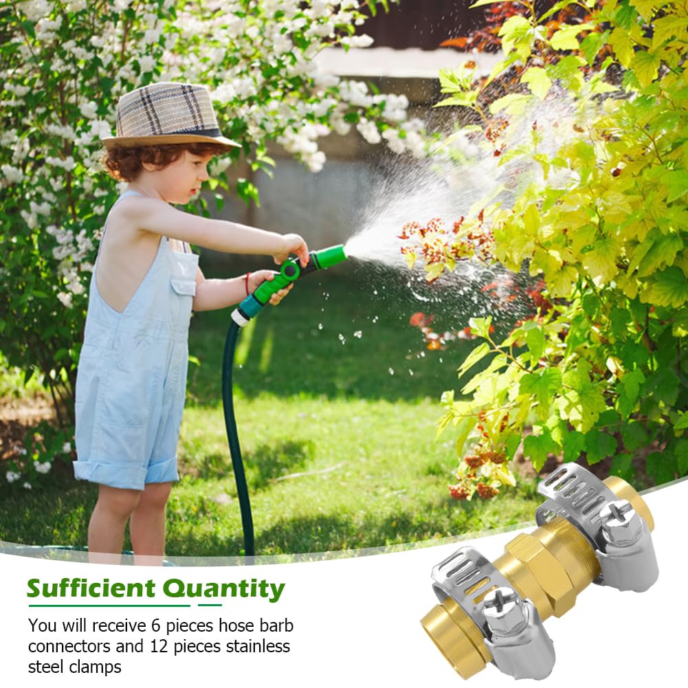 Hooshing 6-piece kit offers versatile garden hose repairs for yard projects.