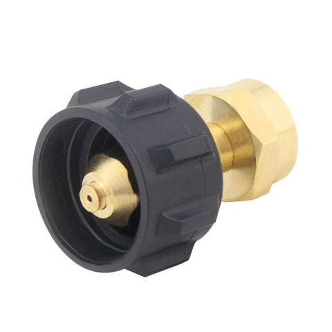 Hooshing adapter used in outdoor camping for refilling from a larger tank.