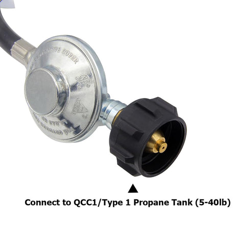 Hooshing qcc1 adapter-connector enables universal LP grill connections.
