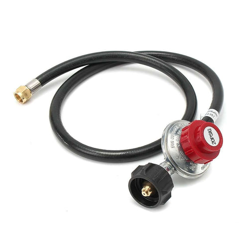 Safety checks for Hooshing propane regulator setup away from open flames