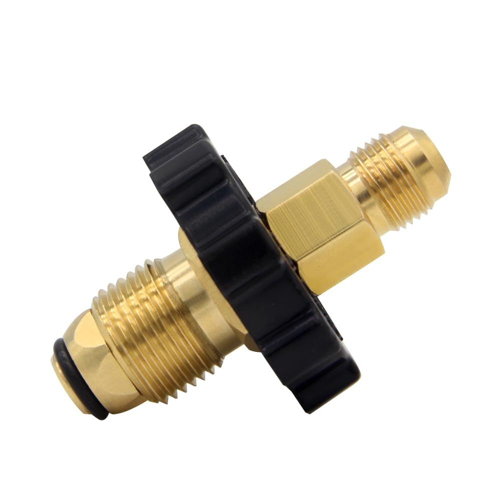 Hooshing soft nose POL propane fitting provides secure tank connection for grills.