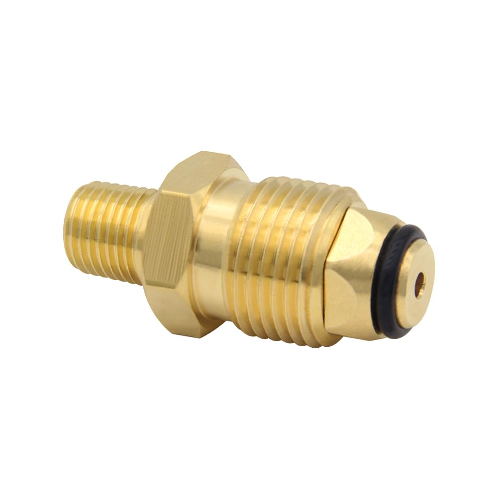 Hooshing solid brass construction for durable propane connections