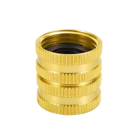 Hooshing swivel connector for easy connect and disconnect during yard watering.