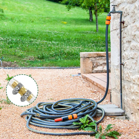 Hooshing three-quarter-inch hose mender fits standard hoses and sprayers.