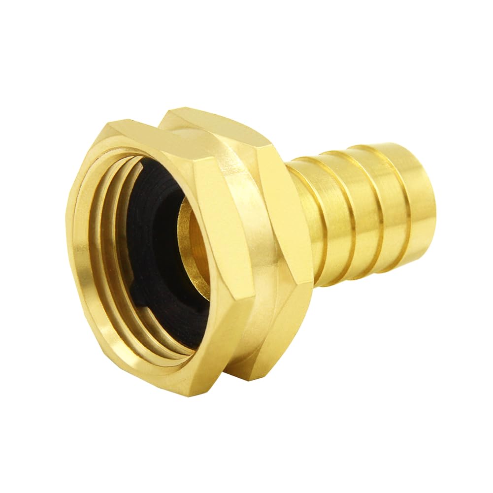 Two-pack Hooshing brass adapters for versatile hose repairs.