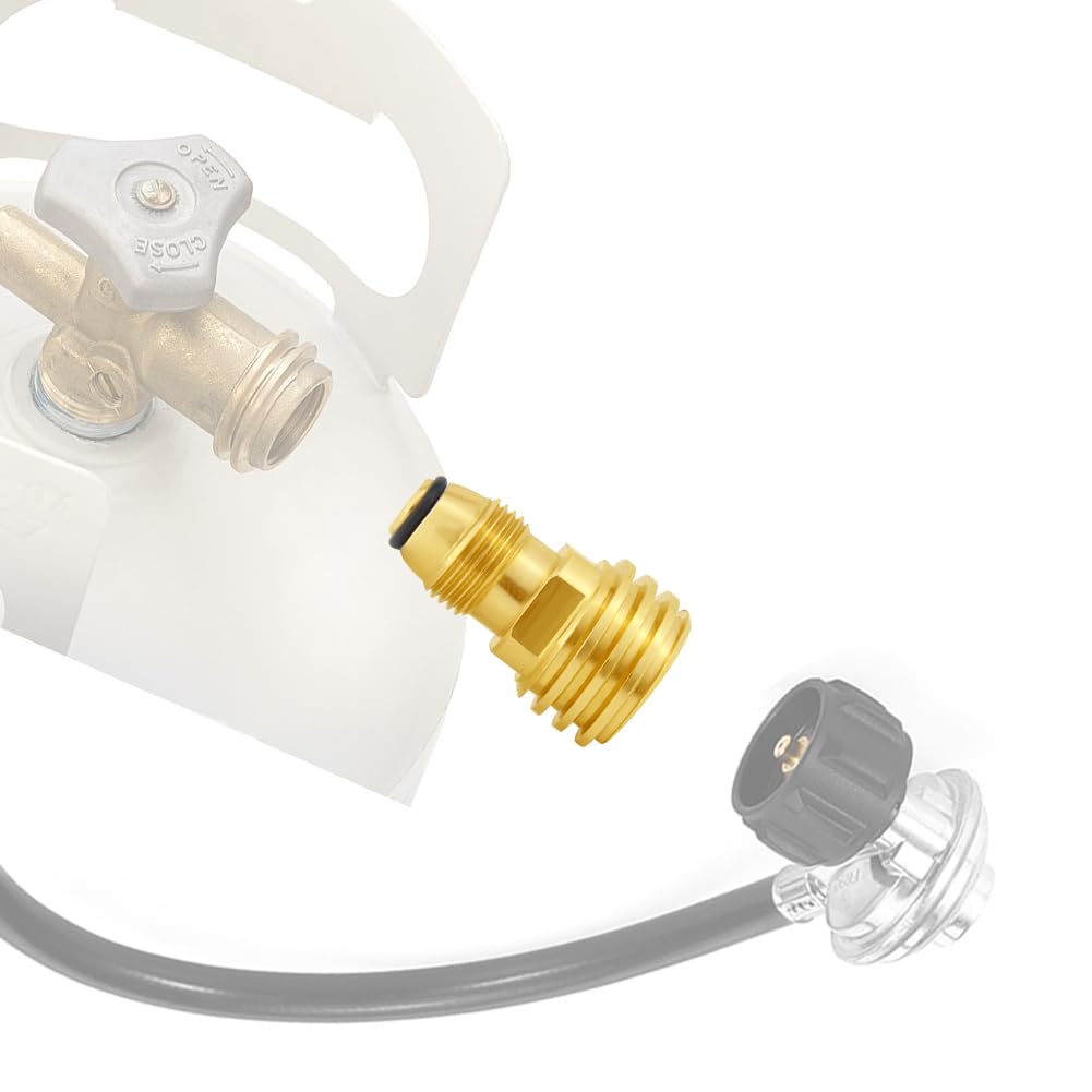 Hooshing two-pack propane adapter box shows value and easy-to-store packaging.