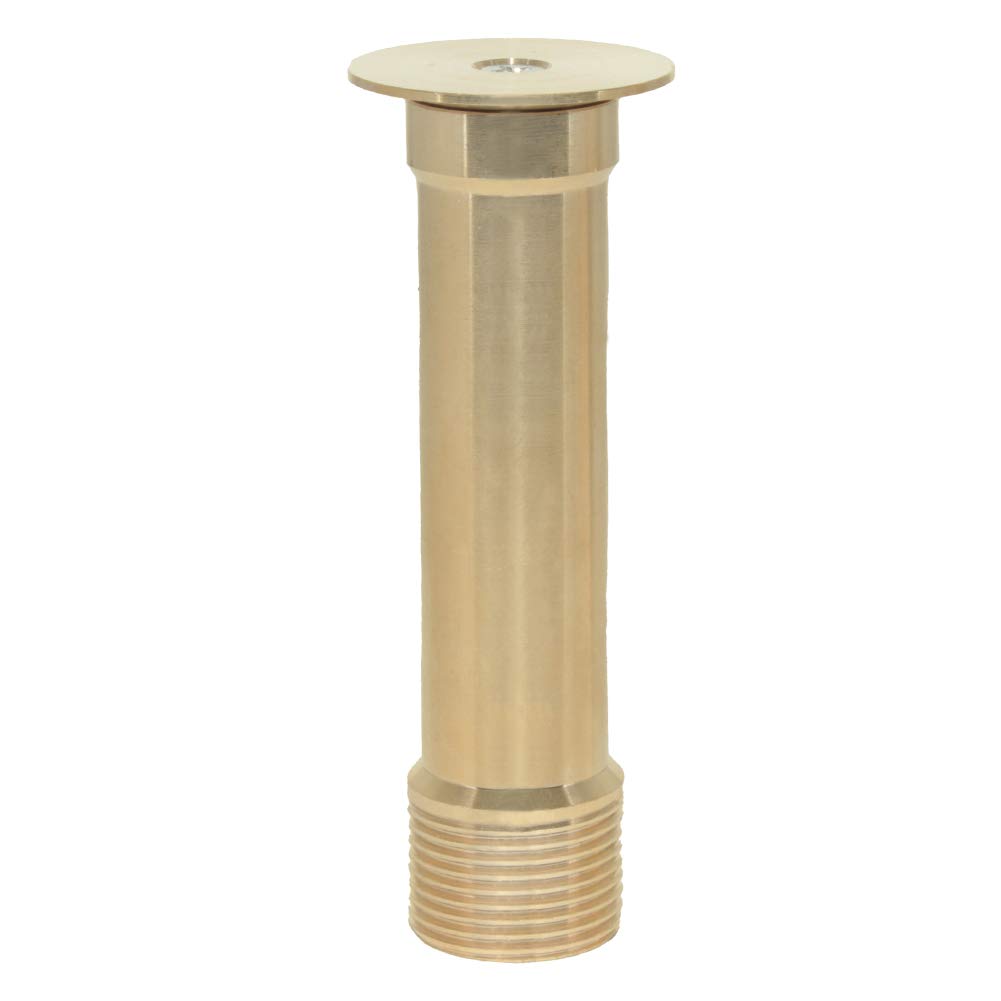 Hooshing bell nozzle delivers calm water splash in wind-free spaces