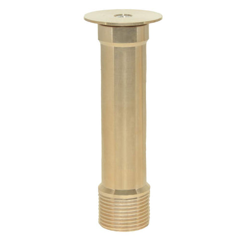 Hooshing bell nozzle delivers calm water splash in wind-free spaces