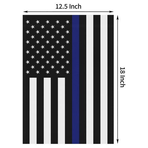 HOOSUN 12-5x18-inch flag size shown for porch or garden display.