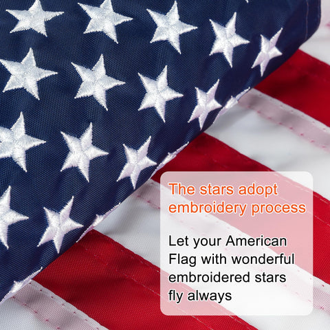 HOOSUN 12x18 flag fits most garden flag stands for easy setup