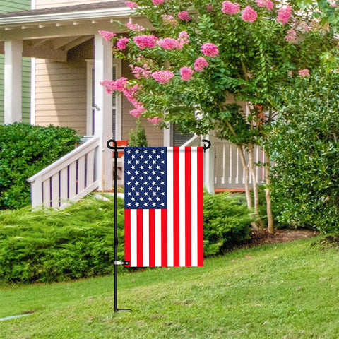 HOOSUN flag holder accessories kit shown with clips and stoppers for easy setup.