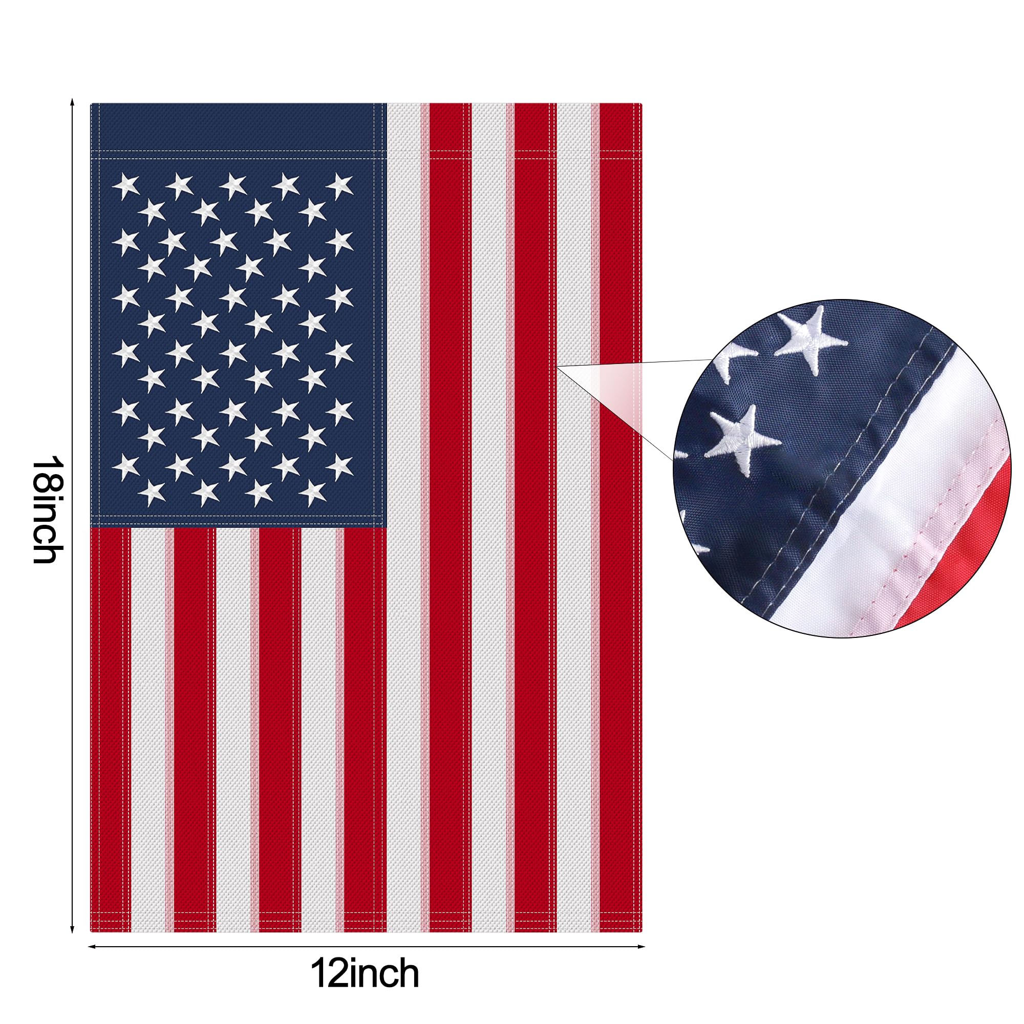 HOOSUN front yard garden flag holder display ready to elevate curb appeal
