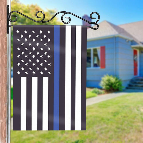 HOOSUN garden flag scroll hanger with classic iron details