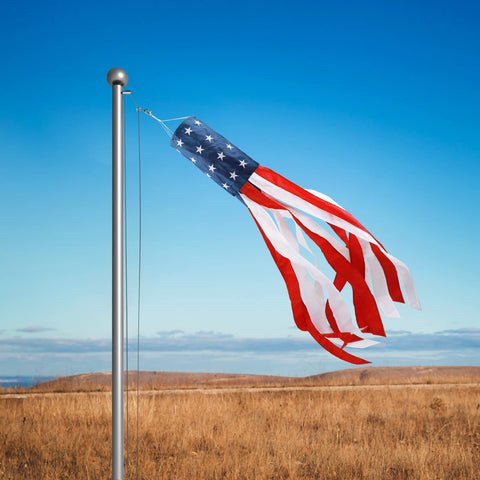 HOOSUN patriotic windsock elevates garden scenes during 4th of July and Memorial Day