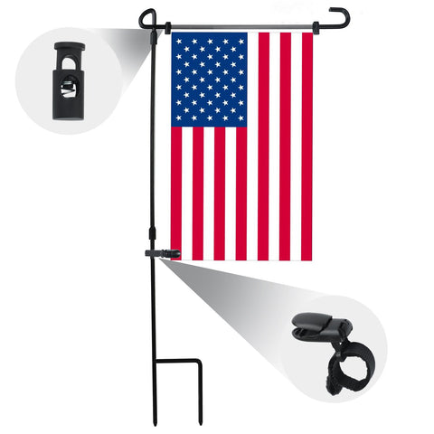 HOOSUN spring stoppers keep flags in place during gusts.