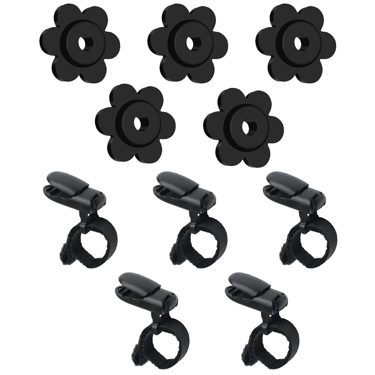 HOOSUN tiger clips secure small garden flags in windy conditions