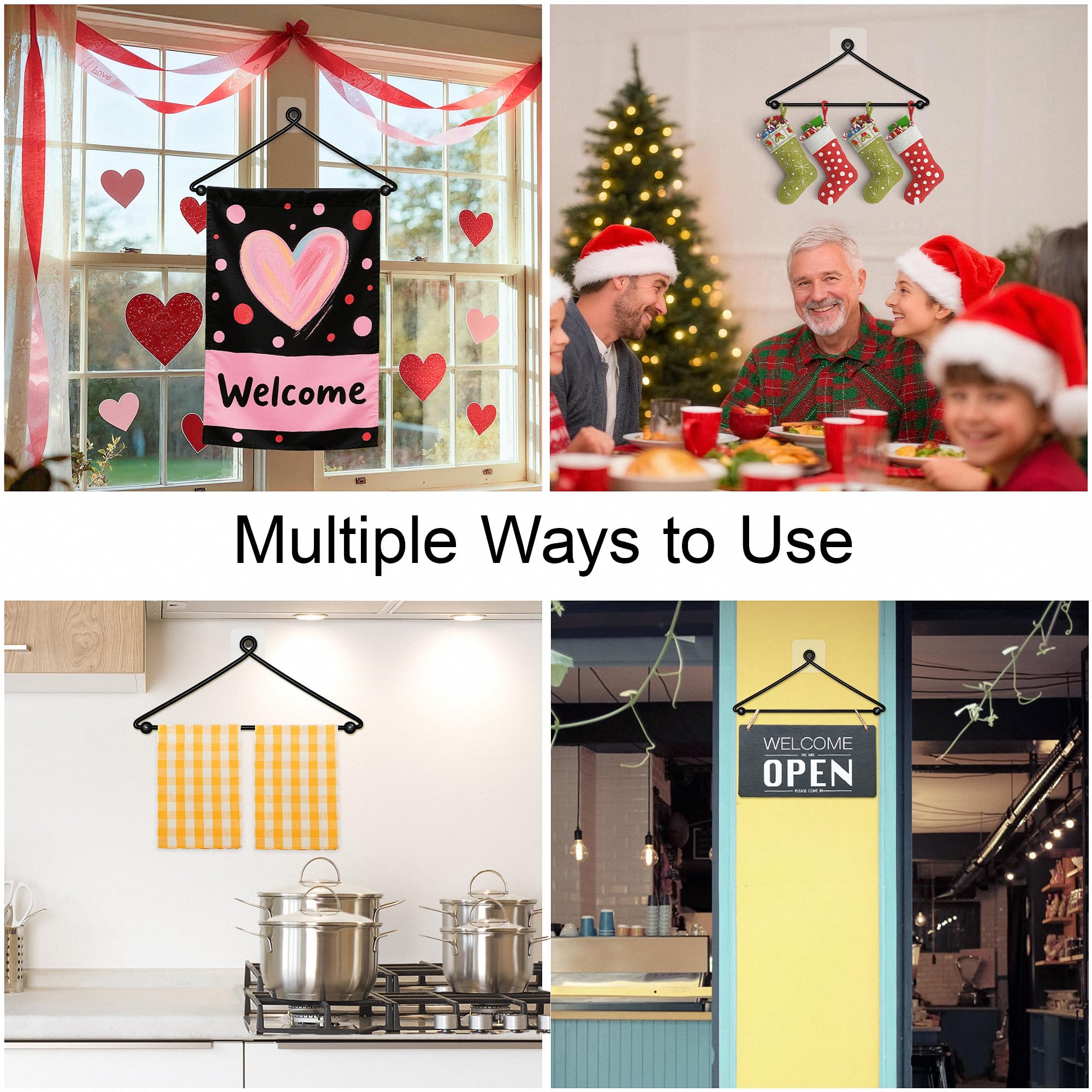 HOOSUN versatile flag hanger for holidays and celebrations.