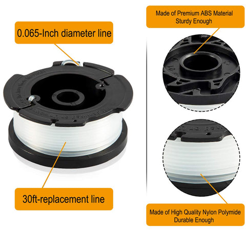 HOOTO AF-100 spool spring pack highlighted for smooth line feed