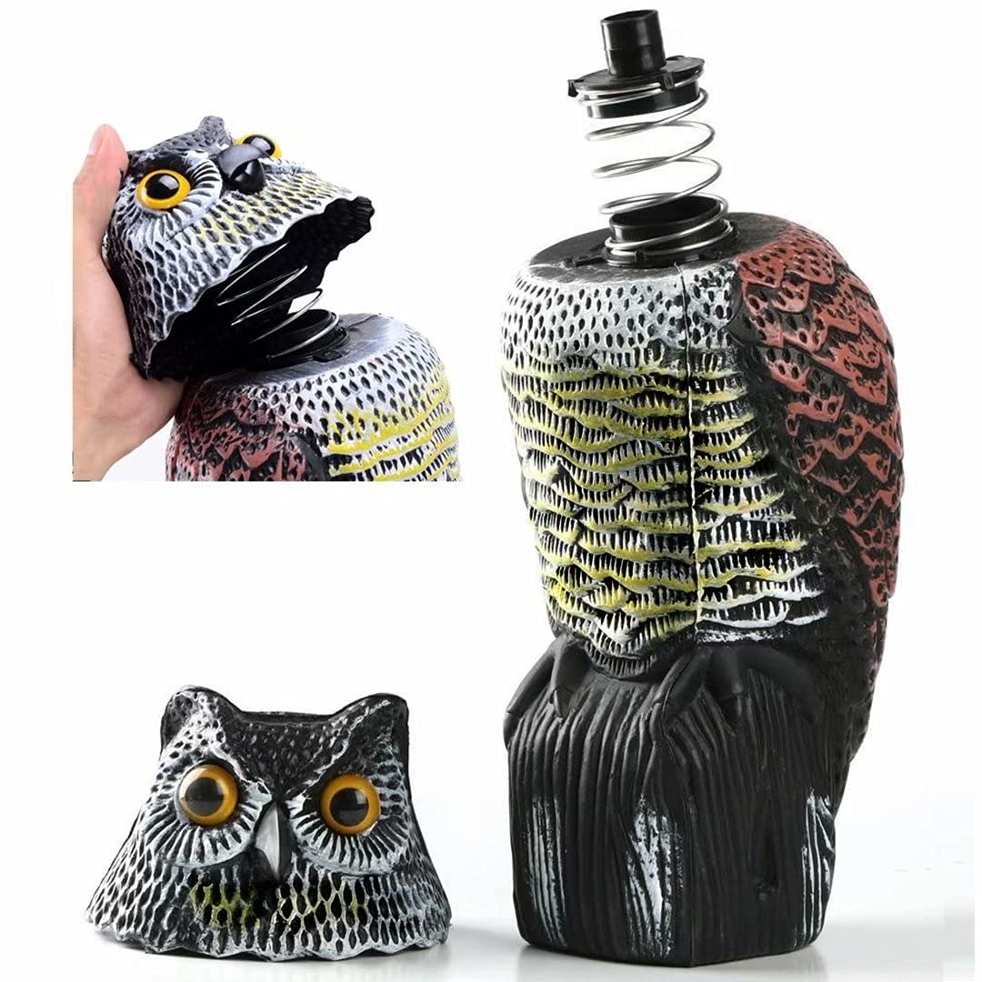 Hooyizer wind panel on the owl head aids natural rotation.