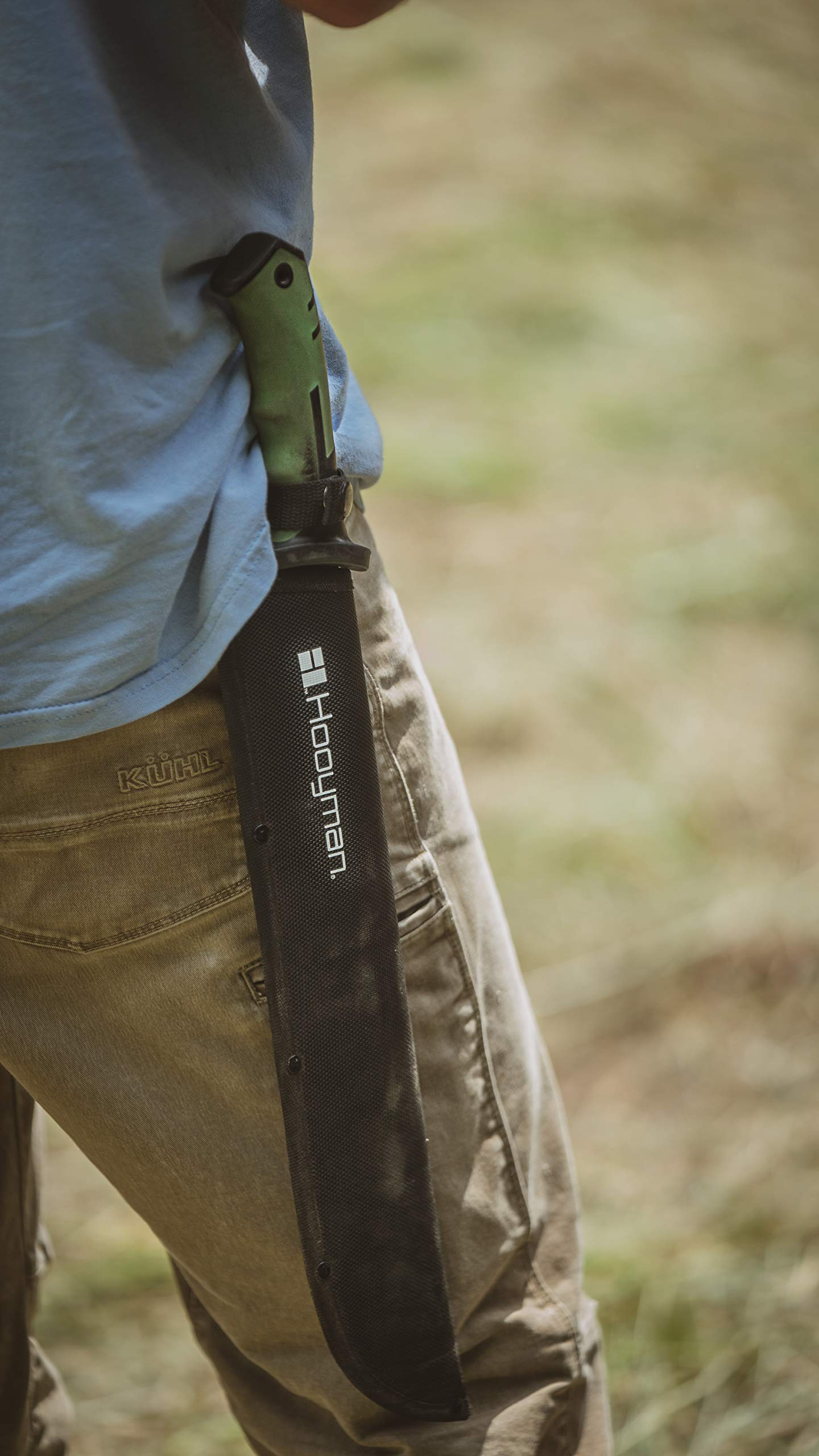 Hooyman bush machete dimensions for portable handling and balance.