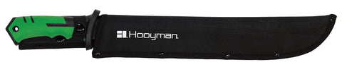 Hooyman bush machete with H-Grip no-slip handle in wet conditions.