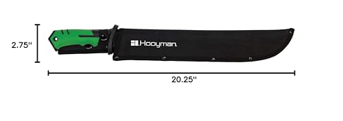 Hooyman bush machete protected by a limited lifetime warranty.