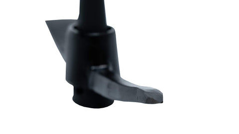Hooyman pick mattock head close-up shows 1045 forged steel durability.
