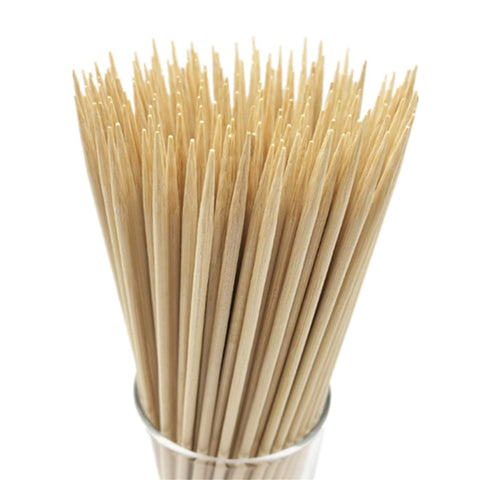 HOPELF 12-inch natural bamboo skewer for grilling and serving