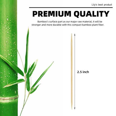 HOPELF bamboo toothpicks for appetizers and skewers, ideal for olive picks.