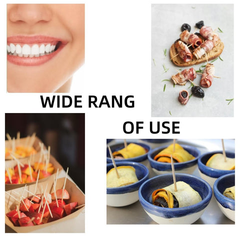 HOPELF bamboo toothpicks ideal for olives and antipasti presentations.