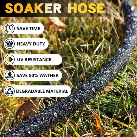 Hopegiver heavy-duty rubber hose supports 25 ft of irrigation