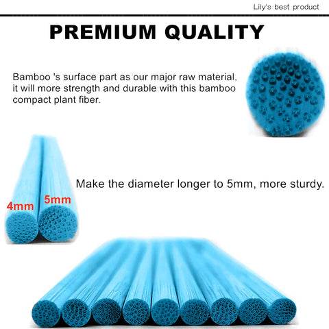 HOPELF bamboo stakes in multiple sizes on display for versatile use