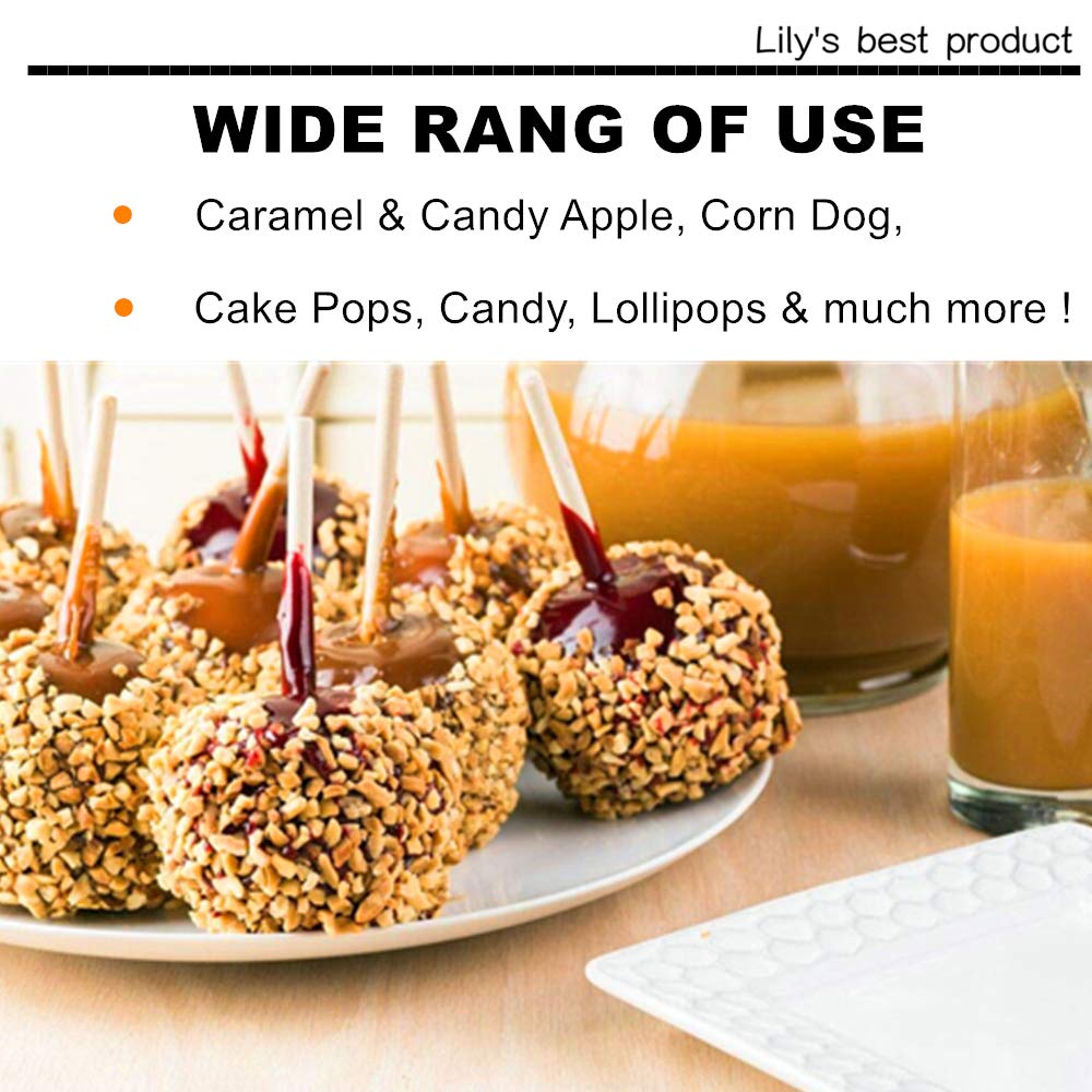 HOPELF caramel apple sticks ideal for dessert skewering at home