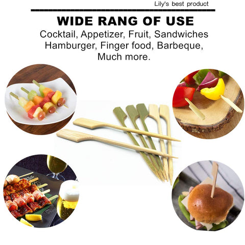 HOPELF eco-friendly bamboo picks emphasizing renewable material and natural look