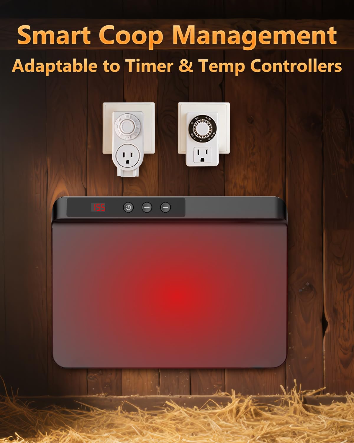 HOPOCO heater remote-control display lets you adjust temperature from afar.