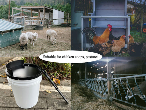 Hoqiowl bucket lid easy to attach to standard buckets.