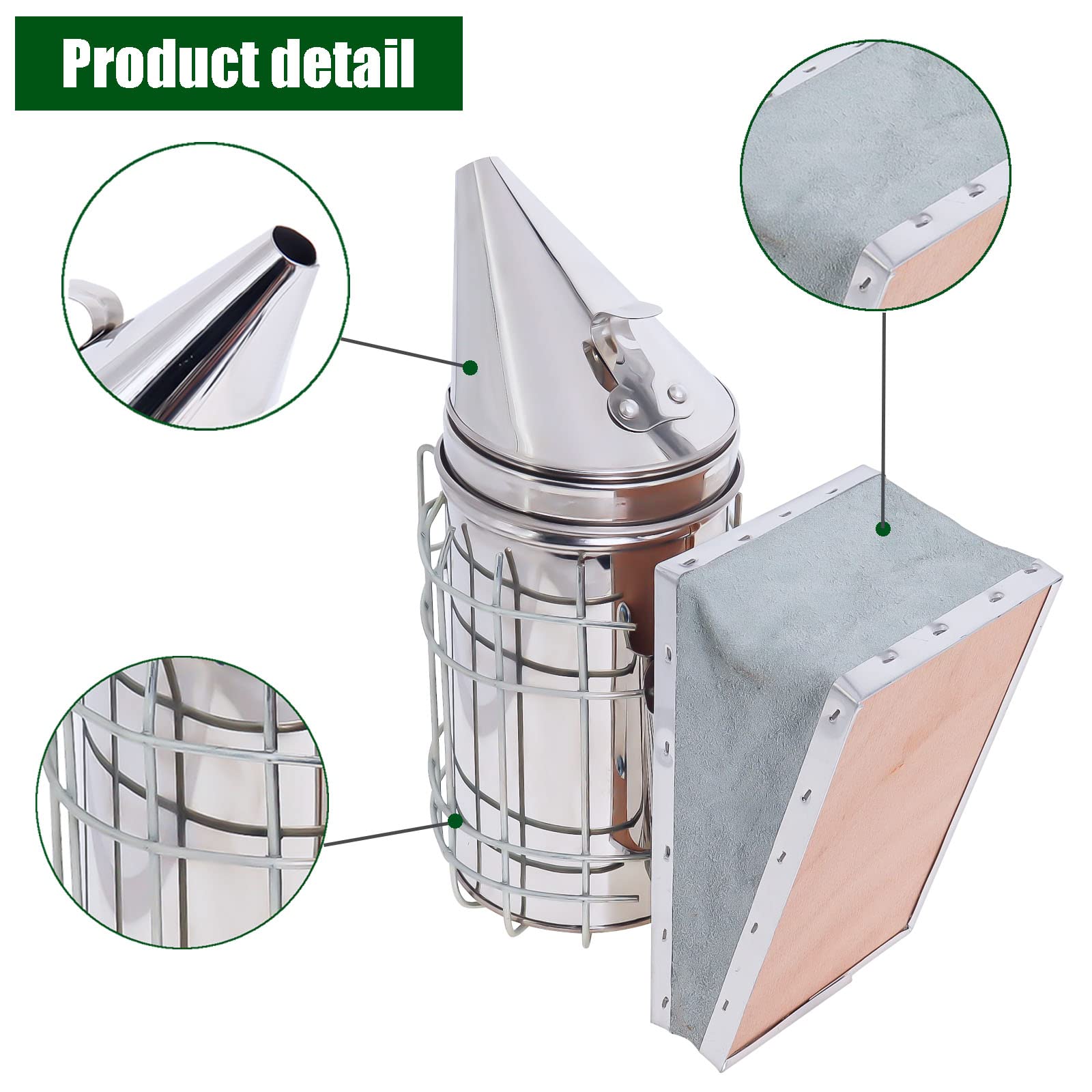 Hoqqf airbag and vent design maintains airflow and steady flame.