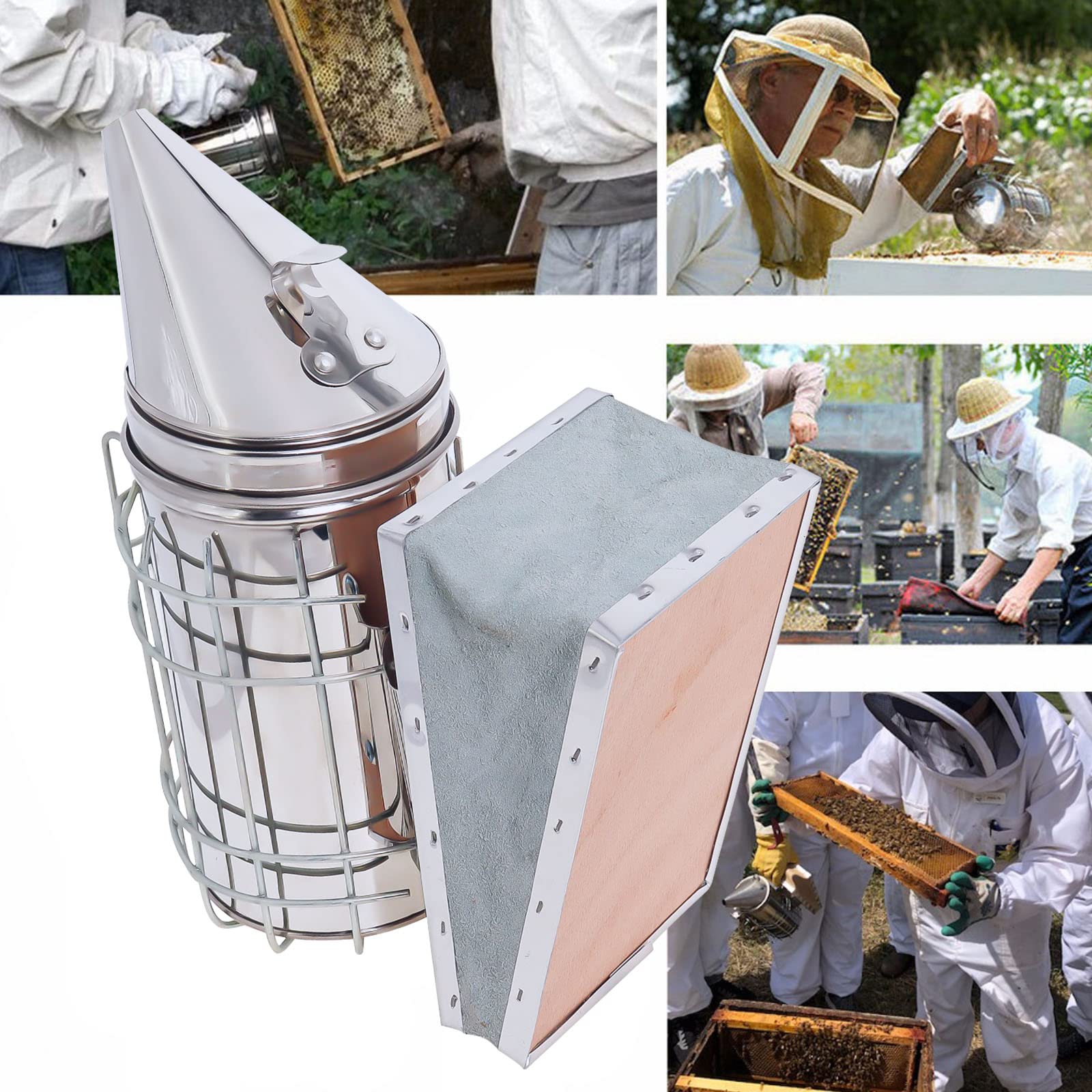 Hoqqf cooled smoke helps calm bees without irritation.