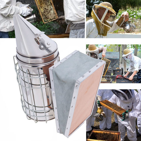 Hoqqf cooled smoke helps calm bees without irritation.