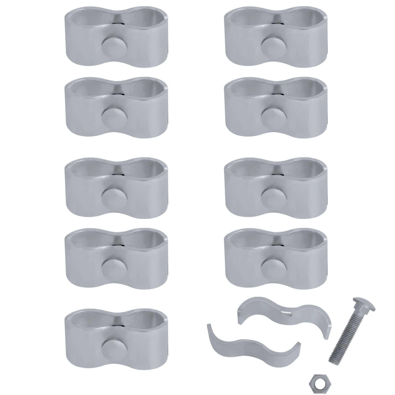 Hoqqf dog kennel clamp for 1-3/8 inch pipe keeps panels secure.